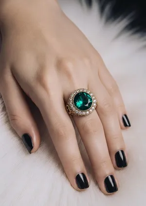 Women’s Gorgeous Golden Intricate Design w/ Dazzling 2.5 Ct.Gemstone Ring Size 8 thumbnail 1