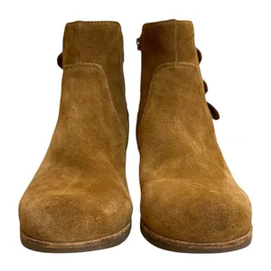 UGG Volta Ankle Brown Suede Booties Size 7 thumbnail 3