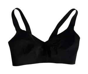 Lululemon Athletica Bra Womens 34D Black Seamless Wireless T-Shirt Full Coverage thumbnail 1