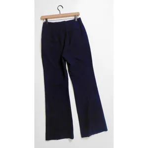 NANUSHKA Tulip Cady‎ Flared Trousers Navy Blue Solid Slit Legs Office Small thumbnail 9