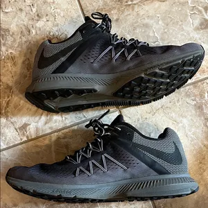 Nike H20 Repel Zoom Winflo 3 Ombre Black and Gray Athletic Sneakers - Size 9.5 thumbnail 3