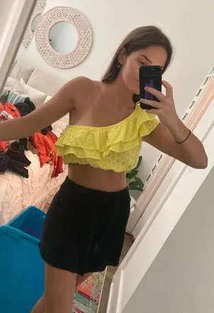 ZARA One Shoulder Top thumbnail 1