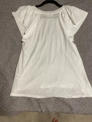 NWOT Nation LTD white ruffle shoulder top thumbnail 5