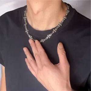 Cross Link Chain Necklace for Men Women Punk Hip Hop Streetwear Unisex Necklace thumbnail 6