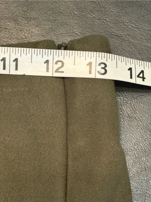 Banana Republic Devon Faux Suede Pants/Leggings in an olive green shade size 4 thumbnail 7
