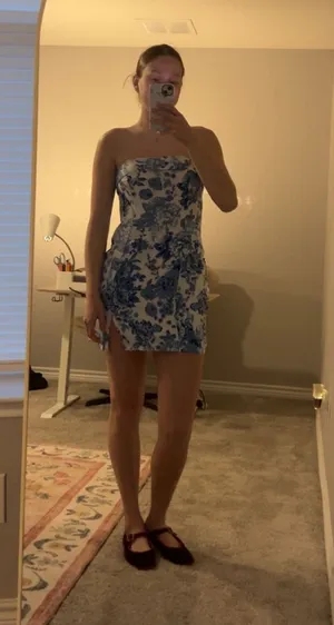 Hello Molly Mini Dress Blue thumbnail 2