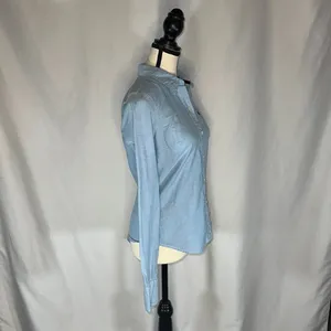 Abercrombie and Fitch - Chambray Button Up Top Women's Size Med Y2K Denim thumbnail 6
