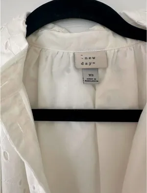A New Day White Eyelet Mini Dress thumbnail 3