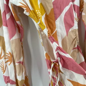 SABO SKIRT Zahlee Dress Size Extra Small Floral Sunset Cutout Crepe Mini NWT thumbnail 12