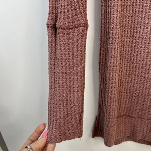We The Free People Size S Tunic Top Kate‎ Thermal Off Shoulder Long Sleeve Mauve thumbnail 6