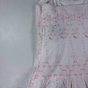 Roller Rabbit Target Pink White Eyelet Embroidery Drop Waist Sun Dress Small New thumbnail 11