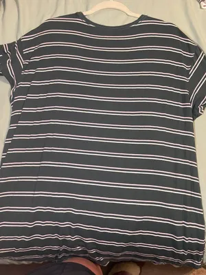 American Eagle Outfitters Green Striped Soft & Sexy Shirt thumbnail 3