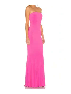 Norma Kamali x Revolve Strapless Fishtail Gown in Orchid Pink Size XS thumbnail 2