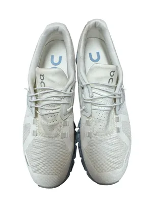 ON Running Womens Cloud 5 Gym Shoes Sneakers Trainers Chambray Blue White 10 thumbnail 4