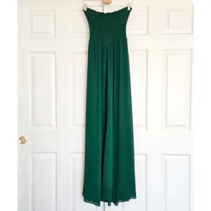 Reformation‎ Hibiscus Maxi Dress in Emerald Green Size Small Cut Out Bow Front thumbnail 10
