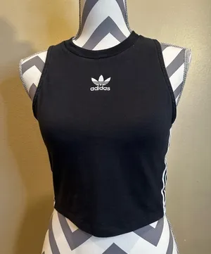 Adidas cropped fitted medium tee thumbnail 1