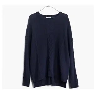✨Madewell Navy Easy Cable Knit Merino Wool Sz XS Sweater✨ thumbnail 4