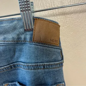 Aeropostale‎ Women’s Jeans Jeggings Super High Rise Ankle Stretch Distressed 00 thumbnail 7