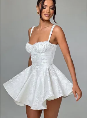 BABYBOO Emelie Playsuit in Ivory XS thumbnail 3