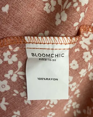 Nwt-Bloomchic-Womens Red Floral Maxi Dress-Size 18/20 thumbnail 10