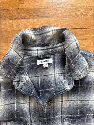 Garage long sleeve plaid button up thumbnail 3