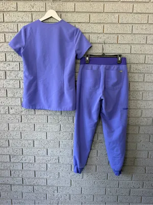 Figs Scrub Set Blueberry Purple Catarina Top Zamora Joggers Size XXS thumbnail 6