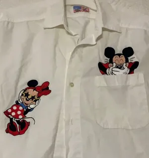 Disney Woman 90s Vintage Minnie and Mickey Blouse thumbnail 2