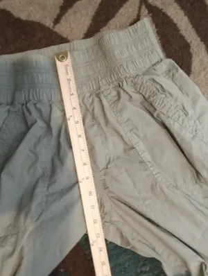 aerie Olive Green Elastic Waist Cargo Pants High Rise Cotton Gorpcore Streetwear thumbnail 12