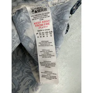 PrettyLittleThing Women Corset Top Blue White Renaissance Toile Print 8 thumbnail 4