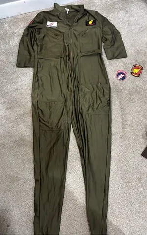 Top Gun Maverick Flight Suit Halloween Party Costume Women’s XL 14-16 thumbnail 1