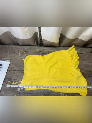 Lovers + Friends Teddy Mini Dress in Lemon‎ size small thumbnail 5