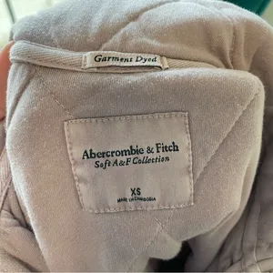 Abercrombie Purple Lavender Quilter Pullover Quarter Zip Sweater thumbnail 4
