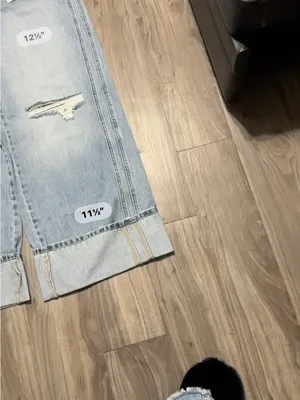 Hidden Jeans High-Rise Light Blue Extra Wide Leg Distressed Jeans thumbnail 10