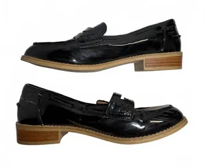 Steve Madden Melliany Women’s 8.5 Black Patent Penny Loafers Block Heel thumbnail 1