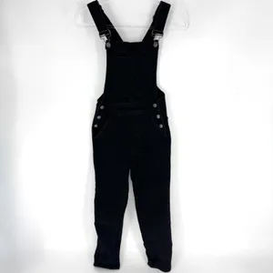 J. Crew Black‎ Denim Bib Overalls Size XXS thumbnail 6