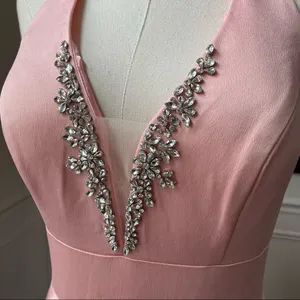 Glow Pink Princess Prom Drew Formal Gown Rhinestone 10 thumbnail 4