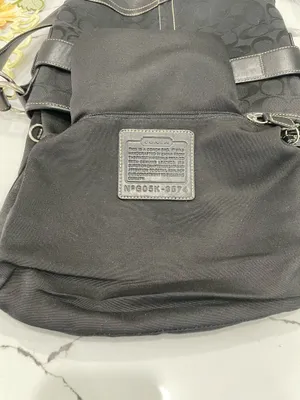 Vintage Coach Soho Signature Canvas Buckle Duffle Bag 3574 Black ORIGIN RECEIPT thumbnail 8