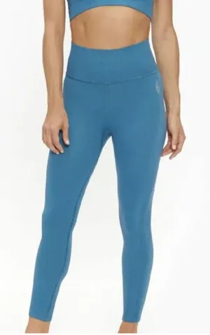 NWT FP Movement Free Throw Ribbed Leggings Blue S Flaw thumbnail 1