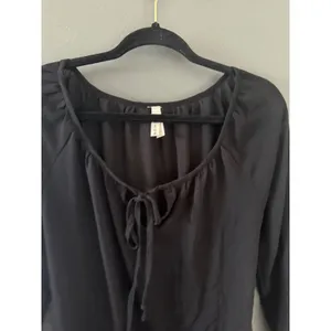 Roper Black Embroidered Peasant Blouse Long Sl‎ Boho Top Small Western Peasant thumbnail 5