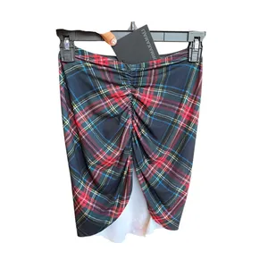 Normal Kamali‎ Tartan Side Drape Cover Up Skirt Size XS KK422XPL030606 Plaid thumbnail 5