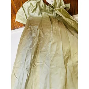 REFORMATION Dried Herbs Green Asymmetrical Cowl Neckline Rhonda Dress sz 18 thumbnail 14