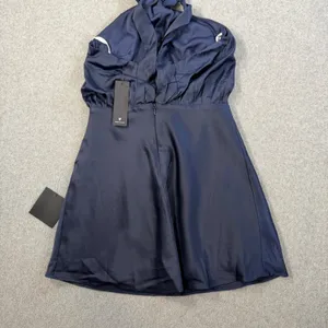 Lulus Women's XXS Sleek Essence Navy Blue Satin Halter Sleeveless Mini Dress thumbnail 12