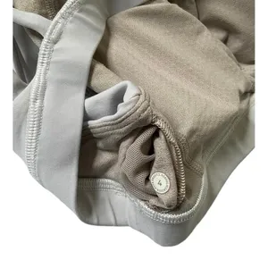 Lululemon Sportsbra Women Size 4 Grayish White Activewear Yoga 10-746 thumbnail 8