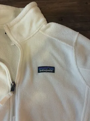 Patagonia white fleece pullover  thumbnail 3