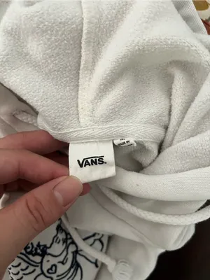 Vans Karina Hoodie Womens Medium Cream Cupid Cherub Checkerboard Crop Pullover thumbnail 14