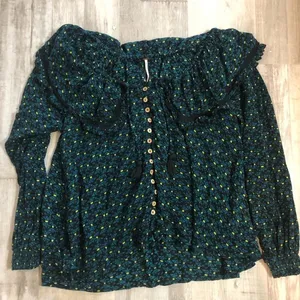 Free People Size Small Sunshine peasant top thumbnail 1