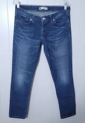 Levi’s Demi Curve Skinny Jeans Womens 31 Low Rise Medium Wash Y2K thumbnail 1