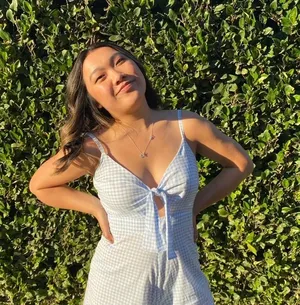 Poof New York Blue gingham romper thumbnail 1