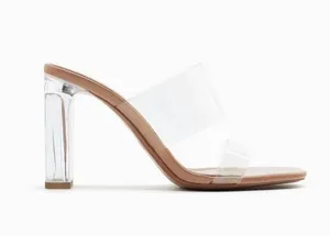 ZARA Transparent Heeled Sandals thumbnail 1