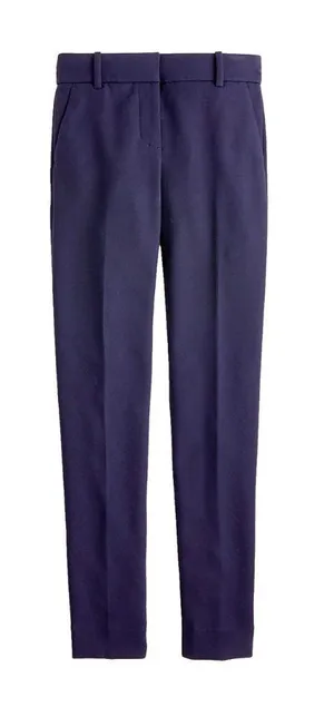 NWT J.Crew Full Length Cameron in Navy Blue Four Season Stretch Pants 2 thumbnail 1